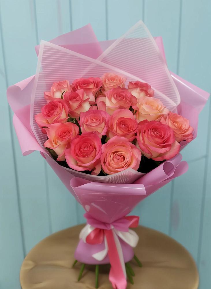 Букет 15 Розовых роз Равель в Братовщине