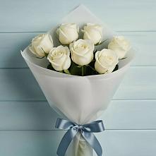 Букет 7 Белых роз Эдлесс Лав в Братовщине