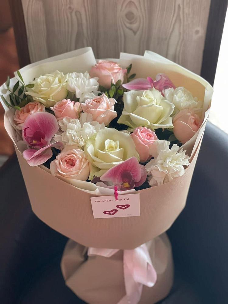 Букет цветов из: Орхидеи, Розы и Гвоздики в Братовщине