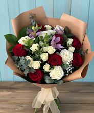 Букет цветов из:  Розы и Альстромерии #REPLACE_PRED# Братовщине