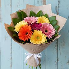 Букет яркий день в Братовщине Букет цветов из: Герберы в Братовщине