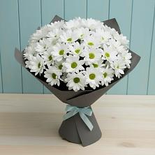 Букет белые хризантемы в Братовщине Букет цветов из: Хризантемы в Братовщине