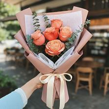 Букет персиковый аромат в Братовщине Букет цветов из: Розы в Братовщине