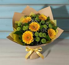 Букет цветов из:  Герберы и Хризантемы в Братовщине