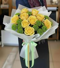 Букет цветов из:  Хризантемы и Розы в Братовщине