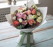 Букет цветов из:  Розы, Лизиантусы и Гвоздики #REPLACE_PRED# Братовщине