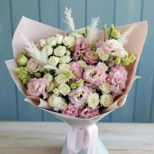 Букет цветов из:  Альстромерии и Розы #REPLACE_PRED# Братовщине
